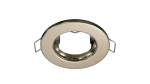 Ceiling lighting point fitting SARA round Fixted brass
